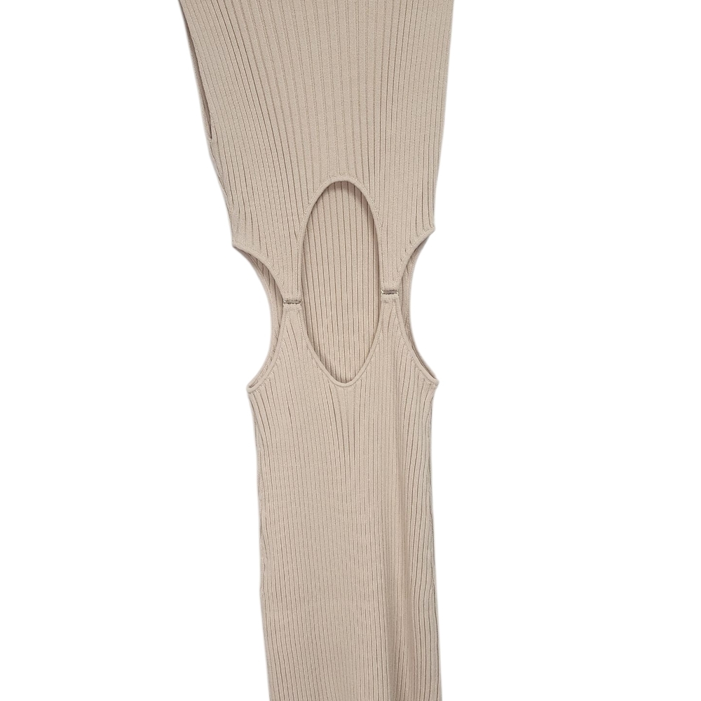 Bec + Bridge Beige Ribbed Knit Dress - Picture 2 of 8